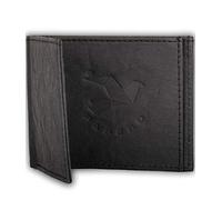 PAPERO ® Kleiner dünner Geldbeutel - Aus PAPIER- robust, mit Münzfach, Herren Brieftasche,Slim Wallet, Geldbörse, Flaches Portmonee & Vegan, RFID-Schutz (Schwarz mit Münzfach + RFID Schutz)