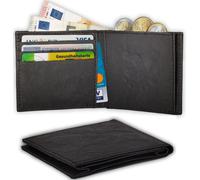 PAPERO leichtes flaches Papier Wallet RAVEN mit integriertem RFID-Schutz und Münzfach 0714637163525_sf