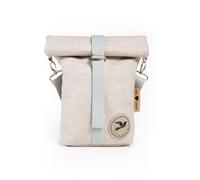 PAPERO Lunchbag Handtasche aus Papier RACOON Pausenbrot vegan nachhaltig 0714637163617_grau