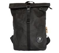 Papero ® Rolltop Rucksack Damen & Herren Cougar aus Kraft Papier- Roll Top Backpack - Lässige Rucksäcke für Freizeit, wasserabweisend, reißfest für 17 Zoll Laptop 22L (schwarz, 18 L)