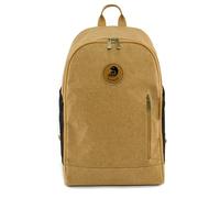Papero ® Rolltop Rucksack Damen & Herren FOX mini aus Kraft Papier- Roll Top Backpack - Lässige Rucksäcke für Freizeit, wasserfest - reißfest für 15 Zoll Laptopfach (hellbraun, 22 L) (braun)