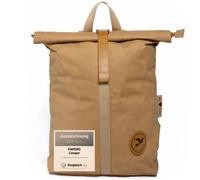 PAPERO ® Rolltop Rucksack Damen und Herren Cougar aus Kraftpapier Roll Top Rucksack Lässige Rucksäcke für Freizeit, Uni & Schule, Fahrrad, wasserabweisend, reißfest für 17 Zoll Laptop, 15L-22L