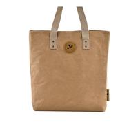 Papero Shopper aus Kraft Papier, als Umhängetasche nachhaltig und vegan lässiger Tote Bag, leicht, wasserfest- reißfest (hellbraun)