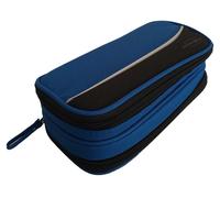 PAPERZONE Stiftebox blau mit 2 Zips 1 Stk.