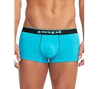 papi Herren Stilvolle Brasilianische Einfarbige und Bedruckte Unterhosen (3er-Pack Herrenunterwäsche) Badehose, schwarz/türkis, Medium