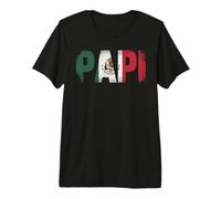 Papi Mexiko Flagge Vintage Used-Look Mexiko Flagge Papi Premium T-Shirt