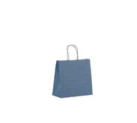 Papier Tragetaschen 25x11x24cm maui-blau