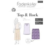 Papierschnittmuster Top & Rock DAMEN