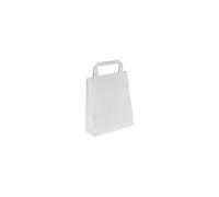 Papiertragetasche, weiß, LxBxH 180 x 80 x 220 mm, 70 g/m², VE 500 Stk kaiserkraft