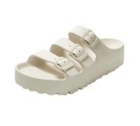 Papillio 1029770 Florida III Pap Flex Platform Egg Shell Sandalen für Damen mit dreifacher Schnalle, Weiß, 40 EU