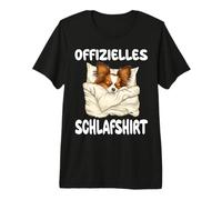 Papillon Hund Offizielles Schlafshirt Nachthemd Premium T-Shirt
