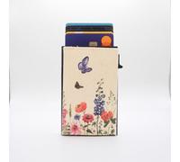 paprcuts RFID Alu Kartenetui Blumenwiese (beige)