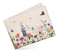 Paprcuts RFID Portemonnaie | Geldbeutel Für 12 Karten, Scheine & Münzen | 100% Vegan | Wasserabweisend, Extrem Stabil & Reißfest | (Blumenwiese | Little Bee Fresh Koop)