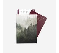 Paprcuts RFID Reisepasshülle Super schlanke Schutzhülle mit 2 Kartenfächern und Platz für Boardingpass 100% Vegan Wasserabweisend & Reißfest Unisex - Foggy Morning