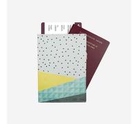 paprcuts RFID Reisepasscover Kopenhagen (gelb blau)