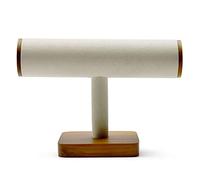 Papten Holz Schmuckständer, Schmuck Organizer Schmuckaufbewahrung hängend Schmuck Display Schmuckhalter für Armband Uhr Armreif (Beige)