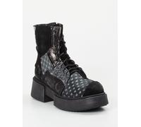 Papucei Schnürstiefelette in schwarz/grau in Größe: 38 für Damen