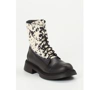 Papucei Schnürstiefelette in schwarz/weiß in Größe: 37 für Damen