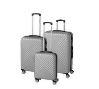 Paradise by CHECK.IN Kingston - 4-Rollen-Trolley Set 3tlg. (silber)