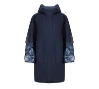 Parajumpers Joy Marineblaue, ubergrose, lange Daunenjacke mit Kapuze S