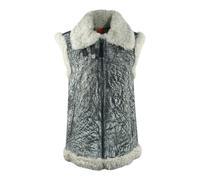 Parajumpers Sax Shearling Nine Chaleco de Cuero Gris S