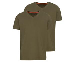 Parforce Essential Doppelpack T-Shirts V-Neck Oliv (Größe: M) 50 grün