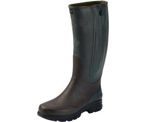 Parforce Essential Gummistiefel Neo-2 mit Reißverschluss und Neoprenfutter Oliv/Braun (Größe: 37) 37 grün