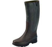 Parforce Essential Gummistiefel Neo-2 mit Reißverschluss und Neoprenfutter Oliv/Braun (Größe: 38) 38 grün