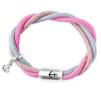 Paris Montana Das Original Anker-Boho Segeltau-Armband, Dreireihig Geflochten, Unisex, Gravur, Anhänger, Magnetverschluss, Durchmesser 8mm Ø (21.00)