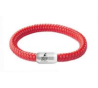 Paris Montana Das Original Sylt Surfer Gravur Unisex Segeltau Armband Paracord Geflochten Handmade Hochwertiger Magnetverschluss 8mm Durchmesser (Sylt-Waves (Rot), 24.00)