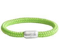 Paris Montana Friedenstaube Gravur Unisex Segeltau Armband Damen Herren Geflochten Handmade Hochwertiger Magnetverschluss 8mm Durchmesser (Grün, 20)