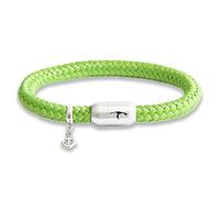 Paris Montana Hochwertiges Segeltau-Armband mit Sylt Gravur, Edelstahl-Magnetverschluss, Anker-Anhänger, 8 mm Durchmesser, handmade, robust, wasserdicht, maritimer Stil, Unisex