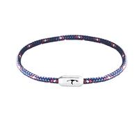 Paris Montana Schmales Dünnes Filigranes Original Sylt Segeltau Armband Unisex Geflochten Gravur Handmade Hochwertiger Magnetverschluss Durchmesser Ø 4mm (Fargo, 22)