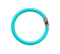 Paris Montana Segeltau Armband mit Magnetverschluss und Reh Gravur - maritimer Unisex Schmuck für Damen & Herren (Türkis, 23 cm)