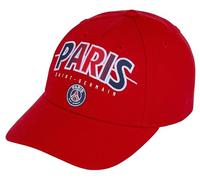 Paris Saint-Germain Kappe PSG - Offizielle Kollektion, verstellbare Größe, für Kinder, Jungen, rot, One size