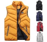 PARK (M-Schwarz) Herren Winter Warme Weste Ultraleicht Ärmellos Gesteppte Winddichte Weste