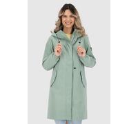 Parka ALIFE & KICKIN "FrizziAKA", Damen, Gr. L, alpine frost, Web, Obermaterial: 90% Polyester, 10% Polyamid, unifarben, gerade ca. Mitte Oberschenkel, ohne Ausschnitt, Jacken Parka, mit Kapuze und Kl