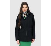 Parka ALIFE & KICKIN "LeiaAKA", Damen, Gr. S, schwarz, Web, Obermaterial: 100% Polyester, unifarben, gerade Po-bedeckend, ohne Ausschnitt, Jacken Parka, mit Kapuze, aufgesetzten Taschen und Band zum T