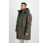 Parka ALPHA INDUSTRIES "Puffer Parka", Herren, Gr. S, grün (schwarz olive), Obermaterial: 60% Baumwolle, 40% Nylon, Futter: 100% Nylon, Füllung: 100% Polyester, Jacken Parka (57553455-S) schwarz olive