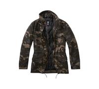 Parka BRANDIT "Brandit Damen Ladies M65 Standard Jacket", Damen, Gr. 3XL, grün (schwarzcamo), 80% Polyester, 20% Baumwolle, mehrfarbig, normal, ohne Ausschnitt, Jacken Parka (26472219-XXXL) schwarzcam