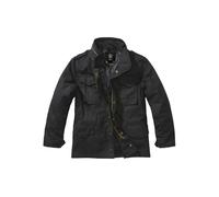 Parka BRANDIT "Brandit Herren Kids M65 Standard Jacket", Mädchen, Gr. 122/128, schwarz, 100% Polyester, unifarben, normal, amerikanischer Ausschnitt, Jacken Parka (90784306-122) schwarz