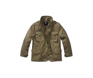 Parka BRANDIT "Brandit Herren Kids M65 Standard Jacket", Mädchen, Gr. 146/152, braun (olive), 100% Polyester, unifarben, normal, amerikanischer Ausschnitt, Jacken Parka (56243116-146) olive