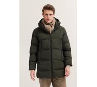 Parka BUGATTI "Rainseries", Damen, Gr. 46, 180, oliv, 100% Polyester, unifarben, regular fit, gerader Abschluss, Jacken Parka, wasserdicht, atmungsaktiv und mit Kapuze (37300749-46)