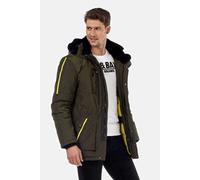 Parka CIPO & BAXX "Jacke", Herren, Gr. M, grün (khaki), Stoff, 100% Polyester, unifarben, Basic, regular fit normal, Jacken Parka, in Regular-Fit, CM-130 (52326816-M) khaki