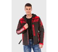 Parka CIPO & BAXX "Jacke", Herren, Gr. XL, schwarz, 100% Polyester, bedruckt, regular fit normal, Jacken Parka, im modernen Look (43855619-XL) schwarz