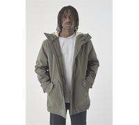 Parka CLEPTOMANICX "Winter Jacket Larum Original", Herren, Gr. M, grün, 75% Baumwolle, 25% Polyamid, normal, hoch geschlossener Ausschnitt, Jacken Parka, mit lockerem Schnitt (52900468-M) grün