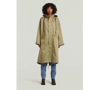 Parka G-STAR "Rovic Loose Parka", Damen, Gr. S, ensis grün, Obermaterial: 97% Baumwolle, 3% Elasthan, Jacken Parka (22376137-S) ensis grün