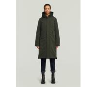 Parka G-STAR "Vodan 2.0 Long Jacke", Damen, Gr. XXL, asfalt, Obermaterial: 54% Elastomultiester, 46% Polyester, Jacken Parka (96623554-XXL) asfalt