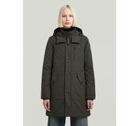 Parka G-STAR "Vodan Jacke", Damen, Gr. XL, asfalt, Obermaterial: 54% Elastomultiester, 46% Polyester, Jacken Parka (16778506-XL) asfalt