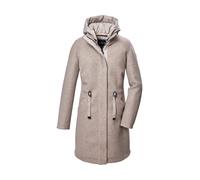 G.I.G.A. DX by Killtec Damenmantel GW 46 Fleece-Parka mit abknöpfbarer Kapuze Hellbeige Gr. 38